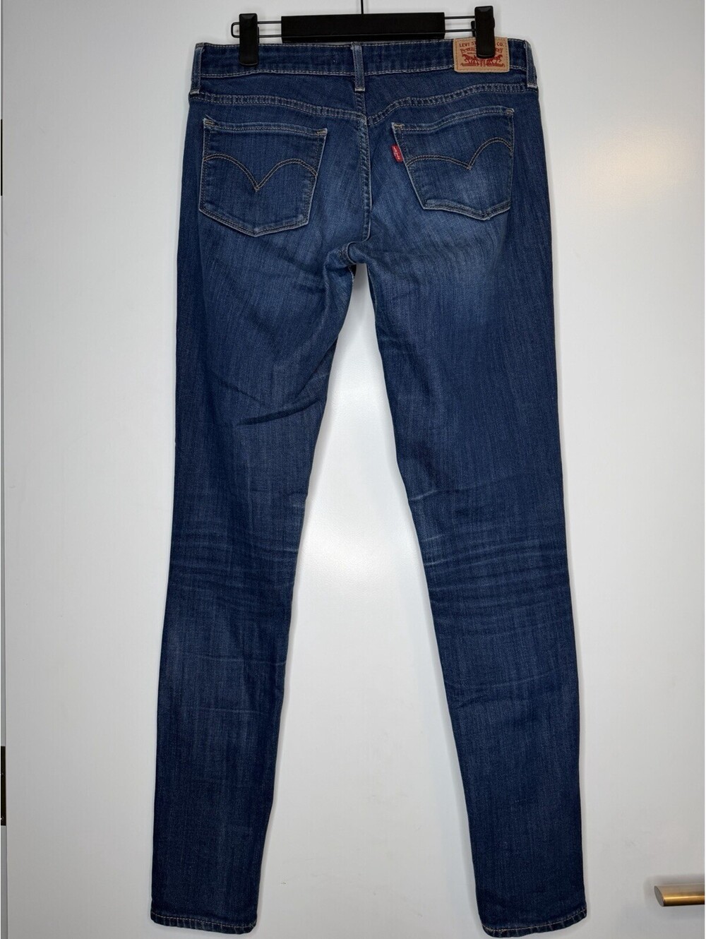 Levi’s 711 Skinny Jeans Women’s Size 28 Dark Wash Stretch Denim 28X32 Classic - Picture 5 of 10